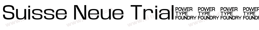 Suisse Neue Trial字体转换